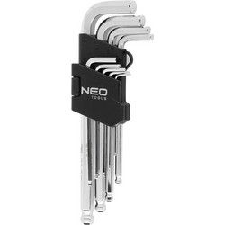 NEO TOOLS Κλειδιά άλλεν μπίλιας μακριά 1.5-10mm σετ 9τεμ 09-525
