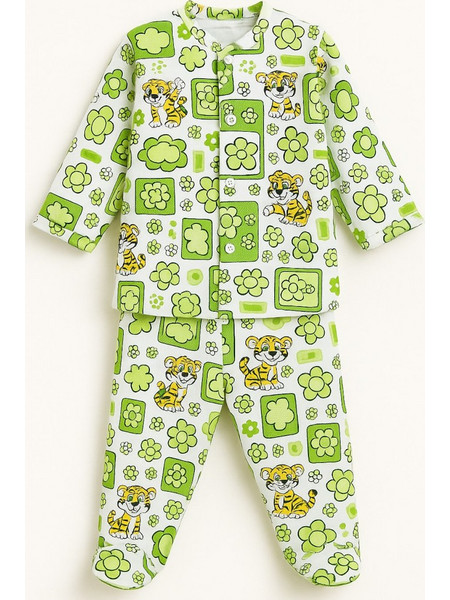 Πιτζαμάκι Μακρυμάνικο Garden Beboulino Green 8020862