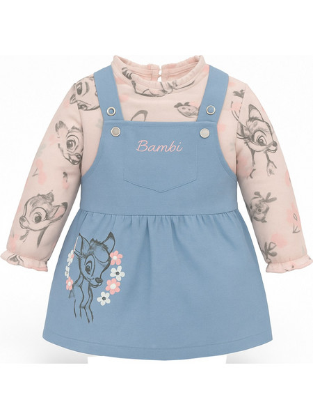 Μπλούζα με Φόρεμα Σαλοπέτα Jean Blue Bambi 8060253