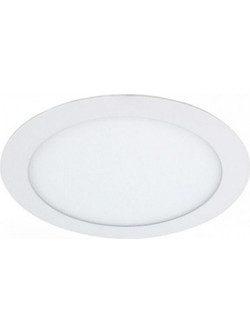 ΧΩΝΕΥΤΟ LED PANEL SLIM Φ225x20 18W 3000K 1430lm ΛΕΥΚΟ