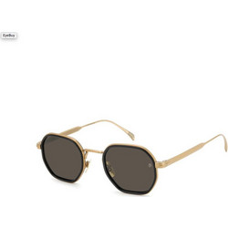 David Beckham DB1097/S 0NZ/IR Ανδρικά Γυαλιά Ηλίου Πολυγωνικά Κοκάλινα Χρυσά με Μαύρο Polarized Φακό