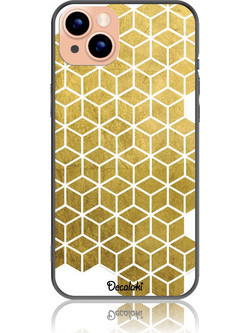 Gold Cubes Θήκη Κινητού Σχέδιο 50038 - iPhone, iPhone 14 Plus, Soft TPU Case