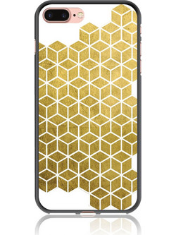 Gold Cubes Θήκη Κινητού Σχέδιο 50038 - iPhone, iPhone 7 Plus, Soft TPU Case