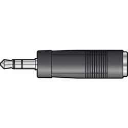 Qtx 759.185UK Αντάπτορας Υποδοχή 3.5mm Stereo Jack - Βύσμα 6.3mm Mono Jack (Τεμάχιο)