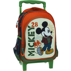 Gim Mickey Traveller Σχολική Τσάντα Τρόλεϊ Νηπιαγωγείου Πολύχρωμη 340-85072