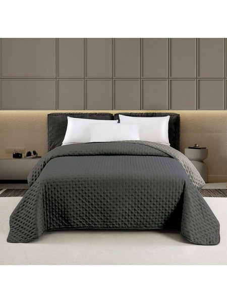 Melinen Renzo Anthracite/Grey Κουβερλί Μονό 160 x 240