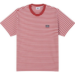 Obey T-shirt Established Works Eyes Strp 131080331/Mineral Red Multi