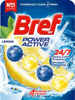 Wc Block Bref Ocean Power Activ Λεκάνης με Άρωμα Lemon 50gr