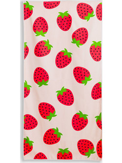 Sentio Strawberries Πετσέτα Θαλάσσης Ροζ