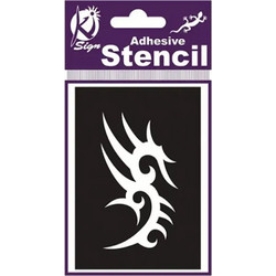 Stencil αυτοκόλλητο για εφαρμογή με σπρέι Tribal 1
