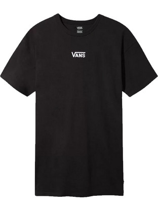 Vans Center Vee Tee Mini Καλοκαιρινό Καθημερινό Φόρεμα Μαύρο VN0A4RU2BLK