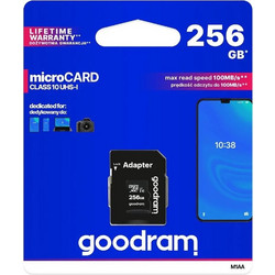 GoodRam M1AA microSDXC 256GB Class 10 U1 UHS-I + Adapter
