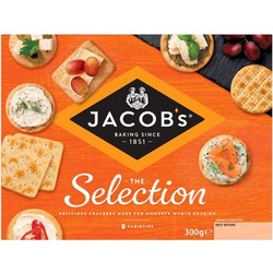 Συλλογή Αλμυρών Μπισκότων Για Τυρί Jacobs Biscuits For Cheese The Selection 300g