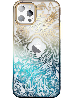Kingxbar Phoenix Series Θήκη Gold and Blue (iPhone 14 Plus)