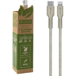 Καλώδιο Devia Eco Friendly Type C to Lightning 1m