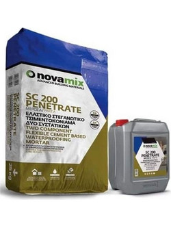 Novamix SC200 Penetrate τσιμεντοειδές στεγανωτικό Α+Β 32κιλ γκρι