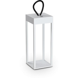 Ideal Lux Επαναφορτιζόμενο Φωτιστικό/Φανάρι Led Λευκό 30 Εκ. Enya Tl 323251 - Dimmable