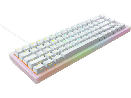 Xtrfy K5 Μηχανικό Gaming Πληκτρολόγιο 65% με Kailh Red Διακόπτες RGB White