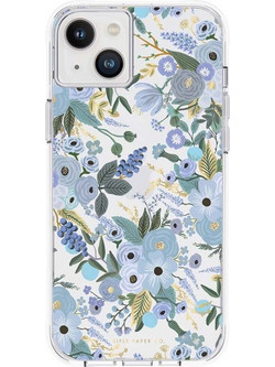 Rifle Paper Clear - Case For Iphone 14 Plus (Garden Party Blue) - (RP049276)