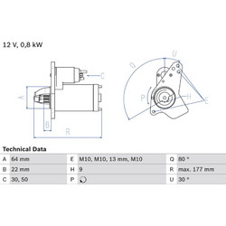 Bosch Μίζα - 0 986 026 250