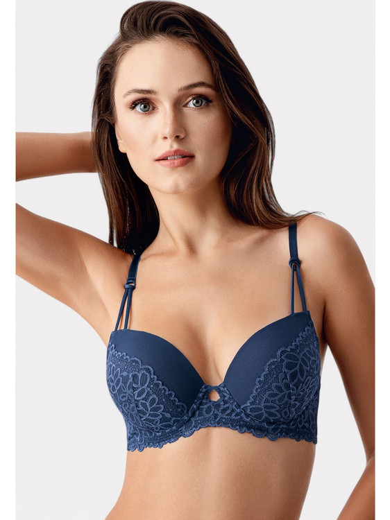 New Bra Lingerie Σουτιέν Push Up Μπλε NB8415-2
