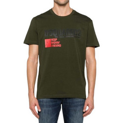 Ανδρικό Cool Fit T-shirt Χακί Dsquared2 S71GD1462S24662-695