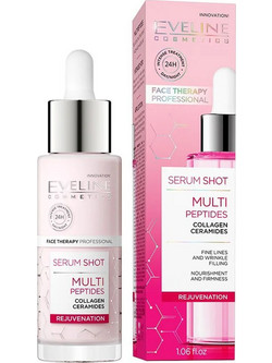 Eveline Shot Multi Peptides Rejuvenation Ενυδατικό Serum Προσώπου με Πεπτίδια 30ml
