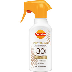 Carroten Τan & Protect Milk Trigger Αντηλιακό Γαλάκτωμα Σώματος SPF30 270ml
