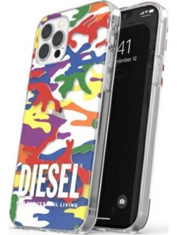 DIESEL Clear Case Pride Camo Aopiphone 12 Pro Max multikolor/Colorful - (44333)