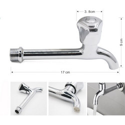 Βρύση Εξωτερικού Χώρου Ασημί Inox 17x9cm Galifas - Galifas