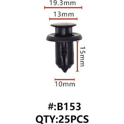 Maestro B153 Κλιπς Πλαστικα Κουμπωματα Για Αμαξωμα (RETAINERS)