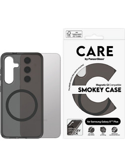 CARE by PanzerGlass - Flagship Case Urban Combat Smokey w. Black Qi Compatible Samsung Galaxy S 2025