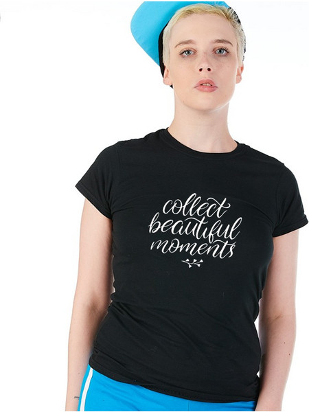 Γυναικείο T-Shirt Calligraphy Quote - 001