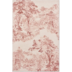 Ted Baker Landscape Toile Χειροποίητο Χαλί Ορθογώνιο Καλοκαιρινό Βαμβακερό 200x280cm Light Pink 162602