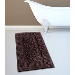 Πατάκι Μπάνιου 45x70 San Lorentzo BM-82 Spiral Loop Brown