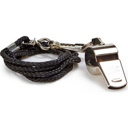 WHISTLE METALLIC WITH LANYARD LIGASPORT - LIGA SPORT