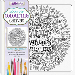 Artists Colouring Canvas: Nature's Masterpieces