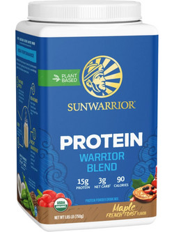Sunwarrior Protein Warrior Blend Maple French Toast Φυτική Πρωτεΐνη Γράμμωσης 750gr