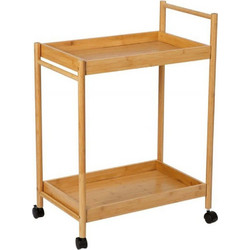 Τρόλεϊ Κουζίνας AH-CC72005 58x36x80cm Natural Andrea House Bamboo