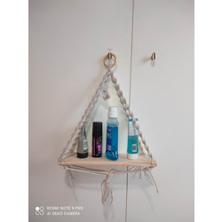 VILLAGE 3 MACRAME ΡΑΦΙ ΚΡΕΜΑΣΤΟ ΛΕΥKO-ΔΡΥΣ 40*60EK. - Fidelio