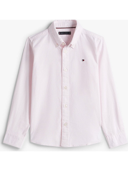 Tommy Hilfiger Παιδικό πουκάμισο Flag Oxford Shirt KB0KB10192 TOG - Pink