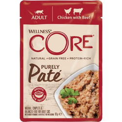 Wellness Core Adult Grain Free Purely Pate with Chicken & Beef 85gr