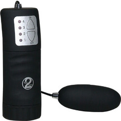 You2Toys Velvet Bullet Δονητής Egg για Ζευγάρια με Τηλεχειριστήριο Μαύρος