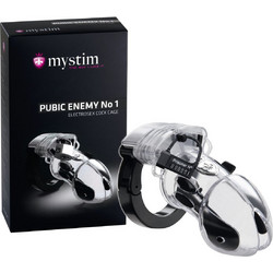 Mystim Pubic Enemy No 1 Clear BDSM Set