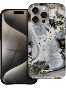 Forcell F-Protect Mirage - Θήκη με Υποστήριξη MagSafe για Apple iPhone 15 Pro Max σε Ασημί Xρώμα