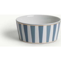 Coincasa μπολ από πορσελάνη με ριγέ σχέδιο 14 cm - 007492155 Γαλάζιο
