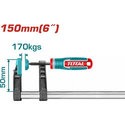 Total THT1320501 Σφιγκτηρας Μαραγκων 50 Χ 150mm