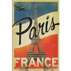 Αφίσα Paris France romantic city - Typographic , 30X40