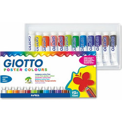 ΤΕΜΠΕΡΕΣ ΣΕΤ GIOTTO 12ml ΤΩΝ 12 ΧΡΩΜ