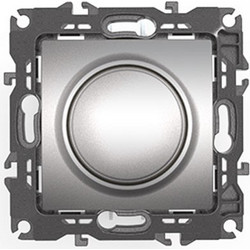 Dimmer LED Φωτισμού Χωνευτό Multi Triac Electronic 800VA Prime Series Ματ Αλουμίνιο IP20 1000115003 ACA